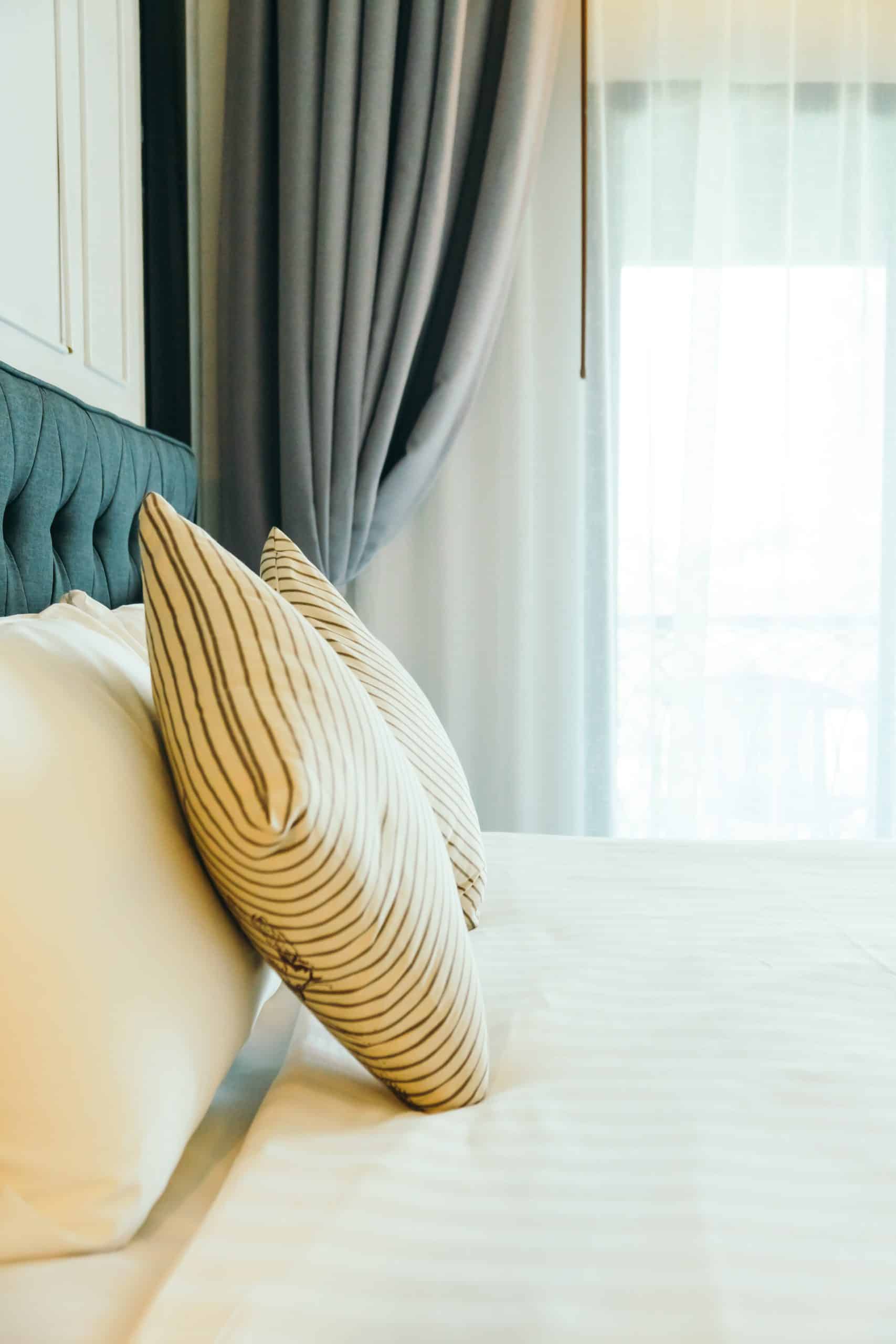 Pillow on bed